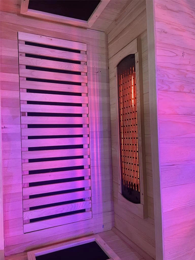 Lighting color options for Elevate Radiant infrared sauna