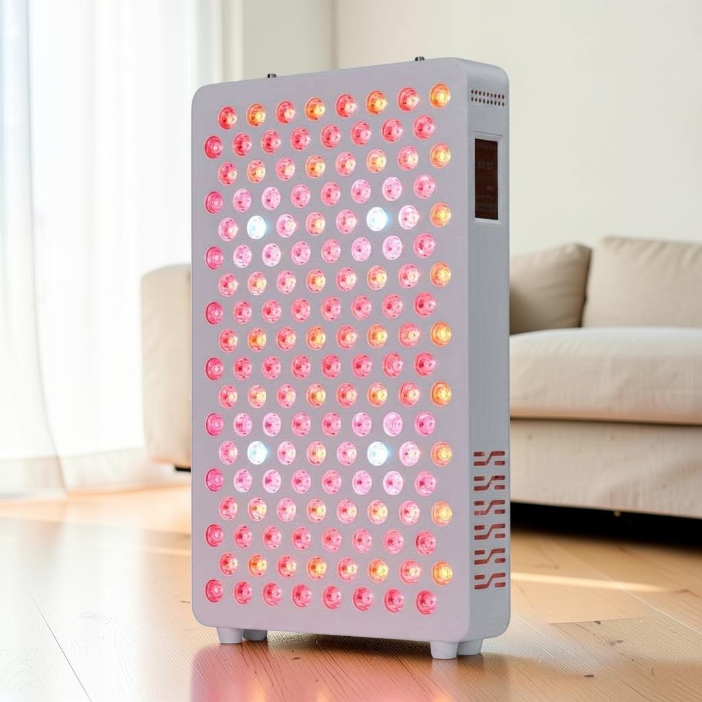 Elevate Performance Systems red light therapy panel with 144 dual-chip LEDs for home recovery and wellness.
