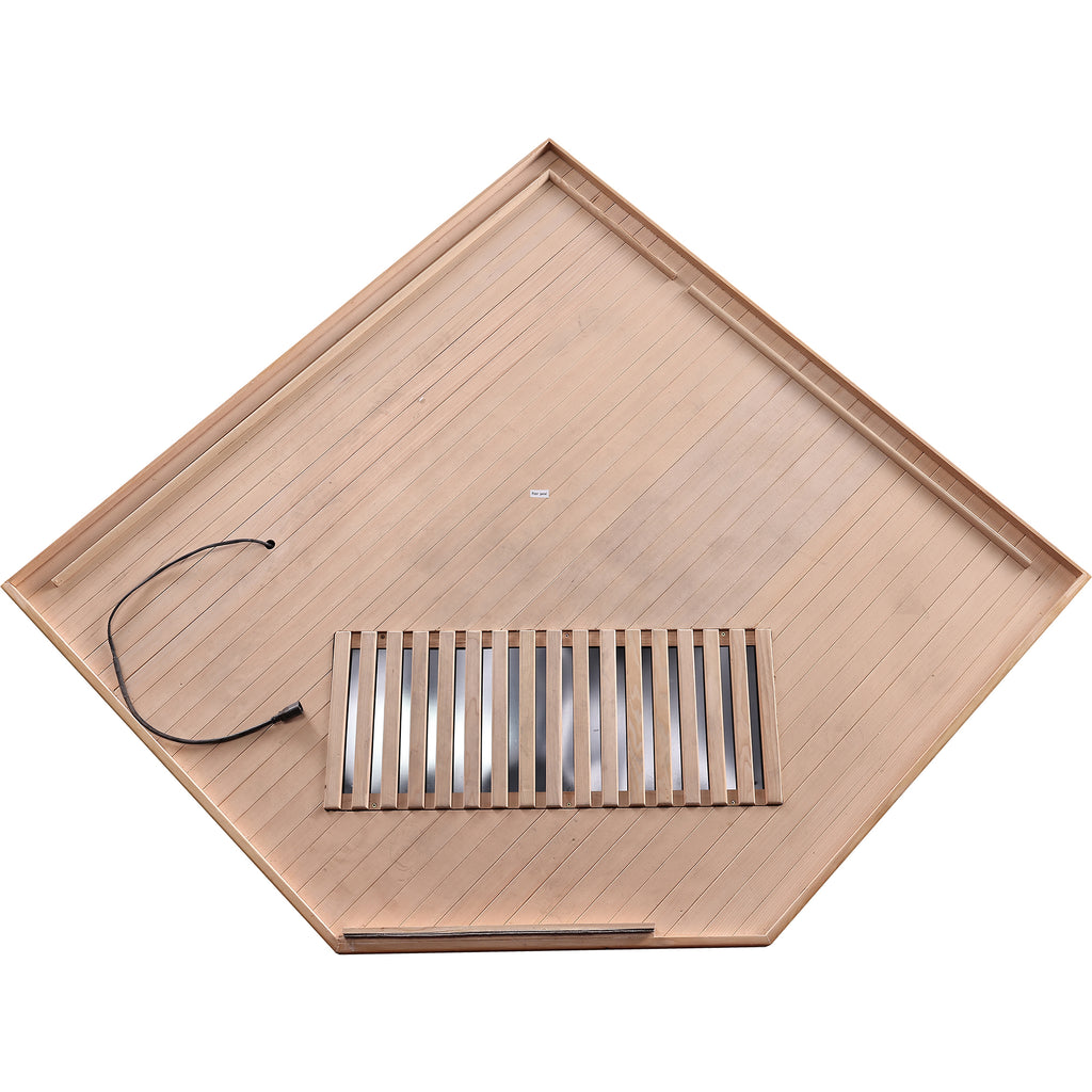 Elevate Grand infrared sauna floor plan and dimensions