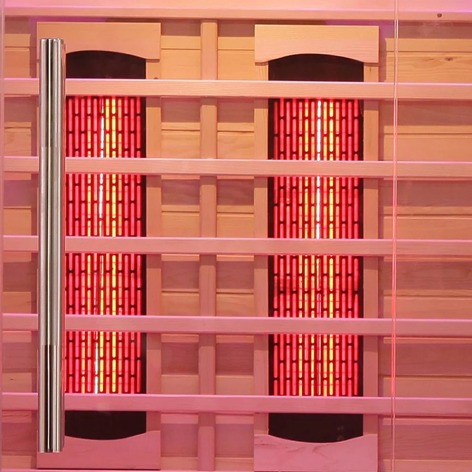 Interior lighting in Elevate Radiant 2-person infrared sauna